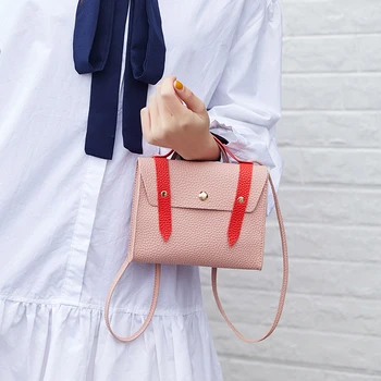 

Spring New Fashion Simple Candy Color Messenger Small Square Bag Women's Bag Korean Trend Women's Shoulder Bag Bolso Mujer