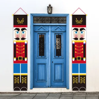 

Nutcracker Soldier Banner Christmas Decor For Home Merry Christmas Door Decor 2020 Xmas Ornament Happy New Year 2021 Navidad