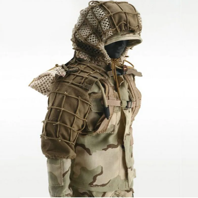 Tactical CS Training Hunting Clothes Yarn Sniper Camouflage Mesh Ghillie Suits