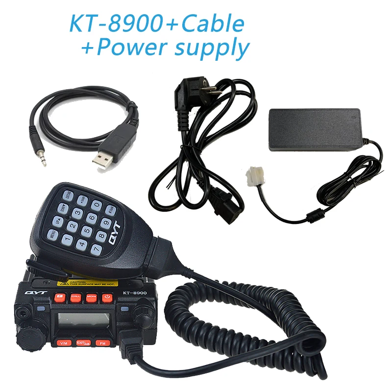 Mini Mobile Radio Dual Band QYT KT-8900 25W Walkie Talkie 136-174MHz 400-480Mhz Mobile Transceiver mini walkie talkie Walkie Talkie