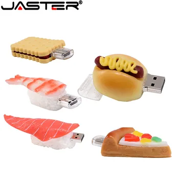 

JASTER Pen drive, 4GB 8GB 16GB 32GB 64GB usb French ,Pizza,Sushi,Shape USB Flash USB2.0 Flash Drive pendrive thumb