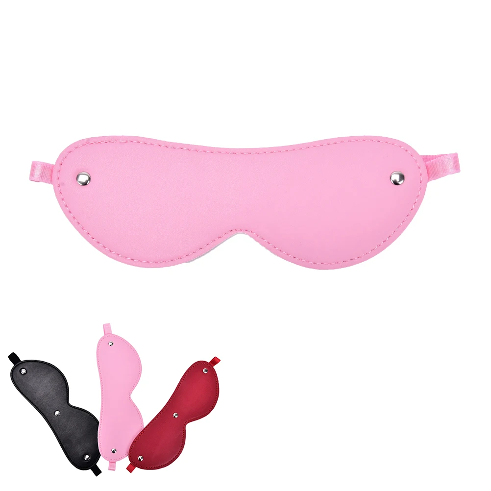 Belt Blindfold Fetish Bdsm Party 20cm x 7cm Women Masquerade Eye Masks Erotic Goods Pu Leather Mask For Sex Game Erotic Costumes