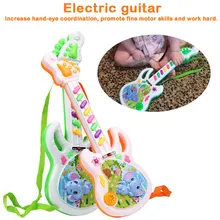 Детский Многофункциональный мультфильм развивающая музыкальная игрушка подарок для малышей акустическая слон гитара музыкальный инструмент детские игрушки