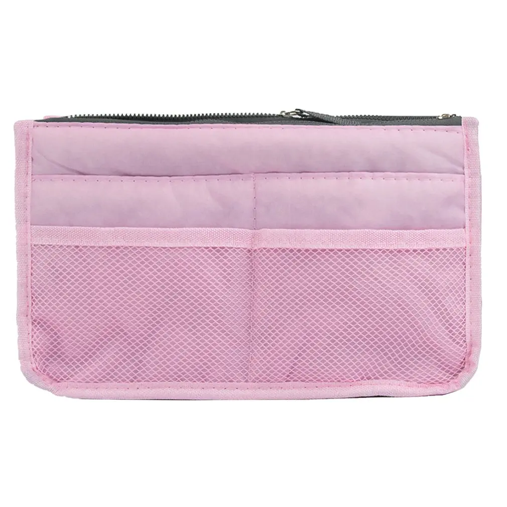 Korean Simple Portable Double Zipper Cosmetic Bag Multi-Function Toiletries Storage Bag Finishing Storage Bag