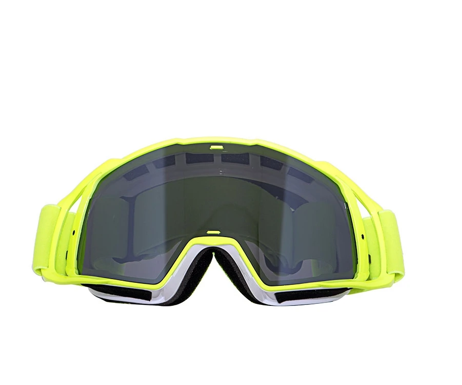 fluorescent yellow Очки T815-137 спортивные устойчив к механическому воздействию, стойкая к механическим повреждениям, защита от ультрафиолетовых лучей, 3-х слойные уход за кожей лица пена - Цвет: fluorescent yellow