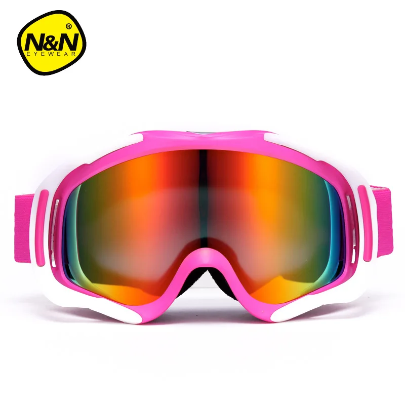 Мужские лыжные очки, зимние лыжные очки, двухслойные большие сферические Анти-туман, лыжные очки, женские лыжные очки, очки для близорукости, адаптер