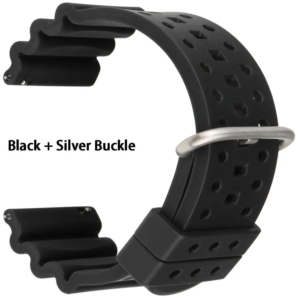 Vibrant Orange Sport Watch Strap - Quick Release Rubber Band Bracelet