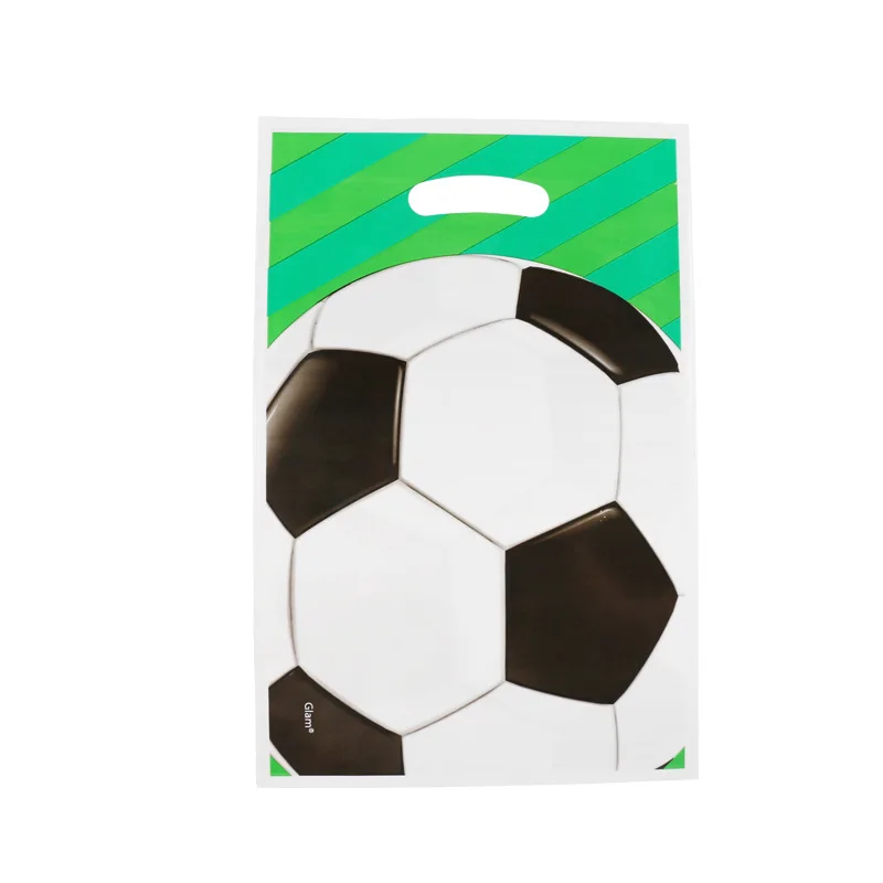 Football01-10Pcs Мультфильм Футбол Санта Клаус рождественские украшения для подарок для домашней вечеринки сумки детский душ ребенок день рождения подарок сумка - Цвет: Football01-10Pcs