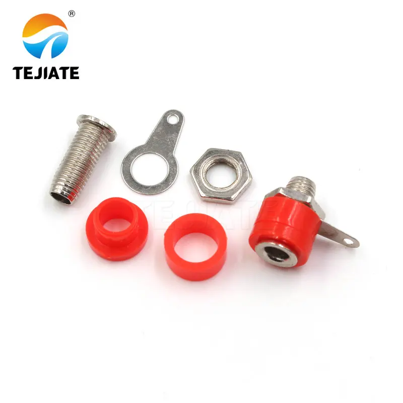 10118-4MM母座-红色-香蕉灯笼