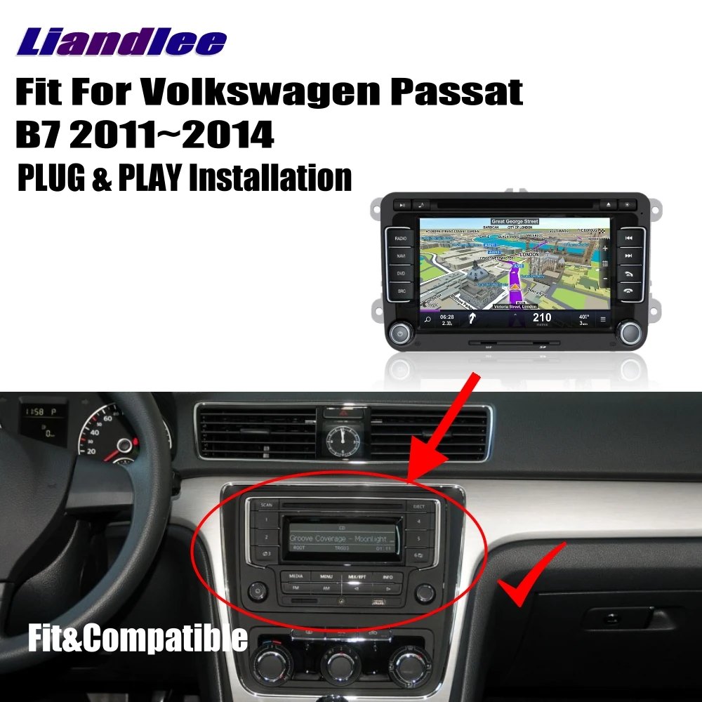 Liandlee для Volkswagen VW Passat B7 2011 ~ 2014 Android автомобильное радио CD DVD плеер GPS навигация карты