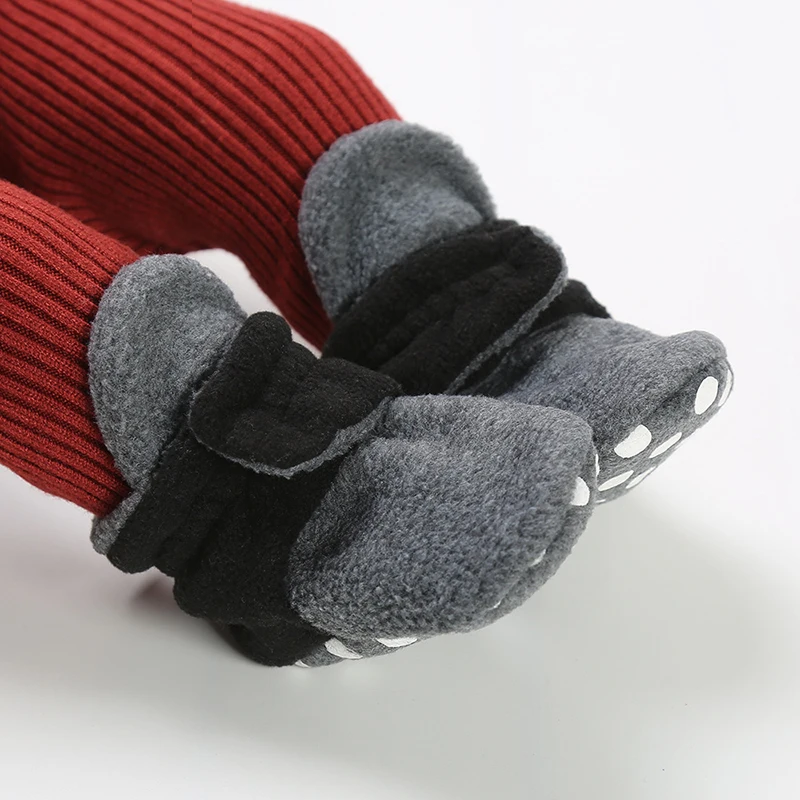 Хлопковая обувь для новорожденных девочек, нескользящая детская обувь для мальчика, Детские ботиночки для малышей