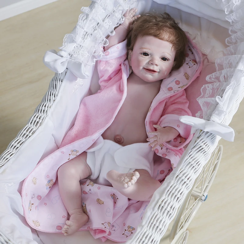 Npk 55cm Soft Real Touch Bath Toy Full Body Silicone Bebe Doll Reborn Baby April Awakecollectible Art Doll High Quality Dolls Aliexpress