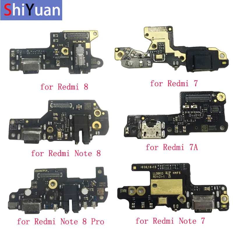 Оригинальный разъем USB-порта для зарядки гибкий кабель Xiaomi Redmi 7 7A 8 Note Pro 8Pro