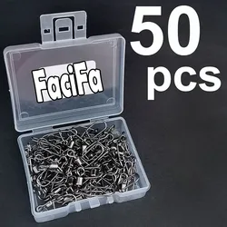 Premium Stainless Steel Rolling Swivel Snap Pin Set with Storage Box - Size8 23mm 12kg (50 pcs)