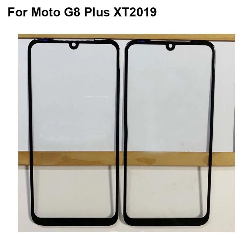 

For Moto G8 Plus XT2019 Front LCD Glass Lens touchscreen For Moto G 8 Plus Touch screen Panel Outer Screen Glass without flex