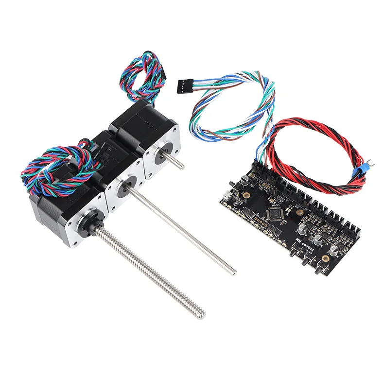 Prusa i3 мульти 5 материалов 2,0 плата MMU2 доска Бесшумная TMC2130+ провод сигнала питания+ шаговый свинцовый винт комплект двигателей для 3d принтера