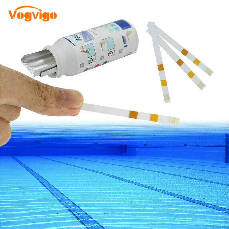 VOGVIGO 3 в 1 50 X тест-полоски для бассейна горячая ванна спа хлор воды Ph щелочной анализатор
