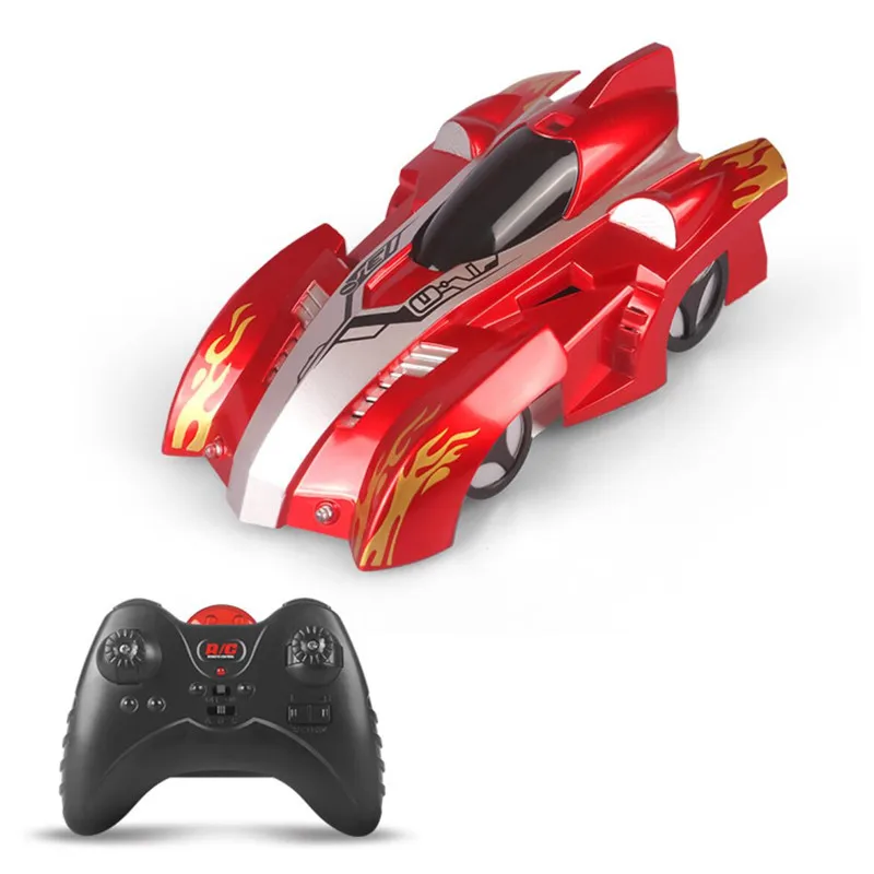 Red Радиоуправляемый автомобиль, настенный гоночный автомобиль, игрушки, подъем на потолок, подъем через стену, пульт дистанционного управления, антигравитационная игрушка, модель автомобиля, Детский Рождественский подарок - Цвет: Red
