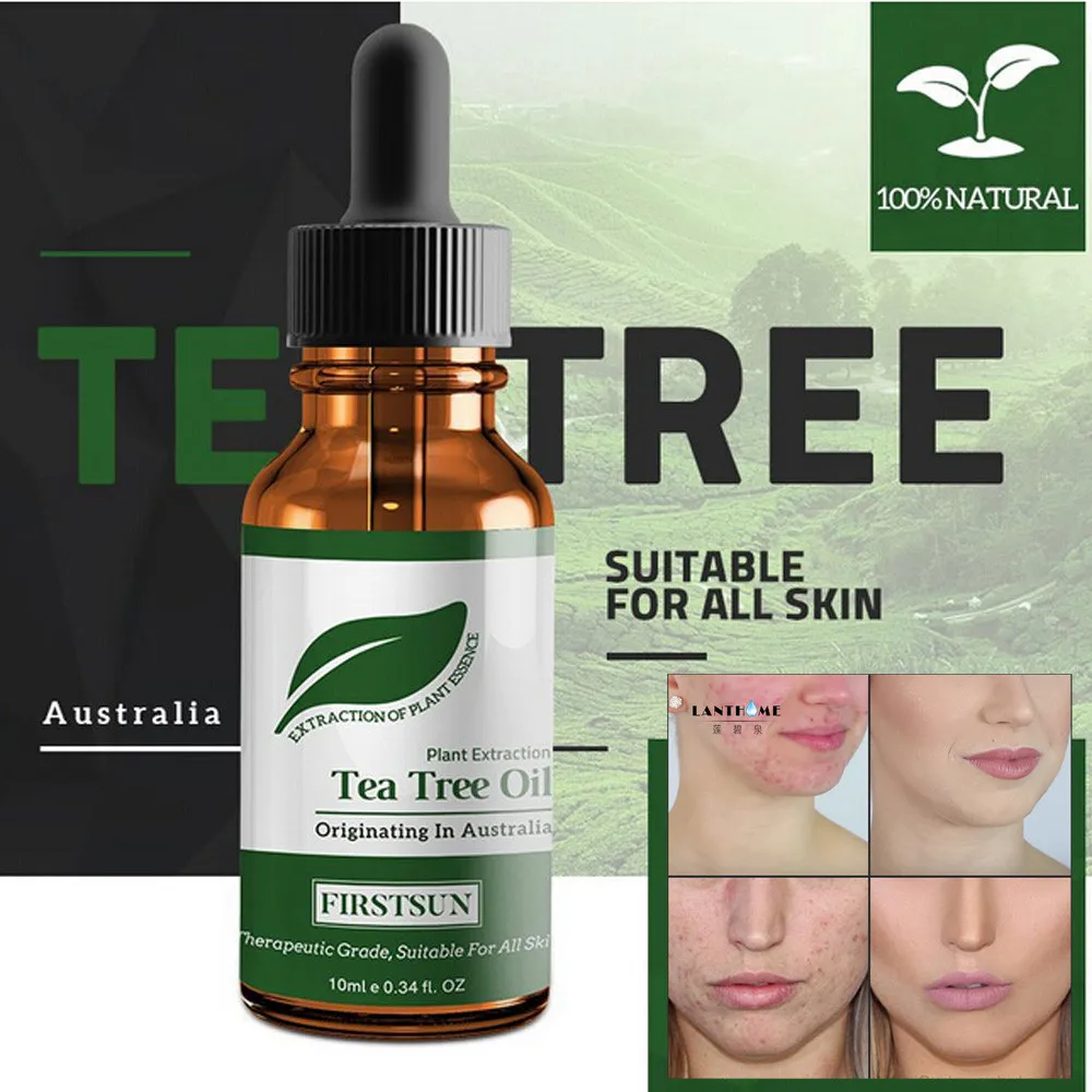 

100% Natural Tea Tree Essential Oil Anti-wrinkle Extract Acne Removal Scars Marks Treatment Essential Oil For Any Type Skin Care