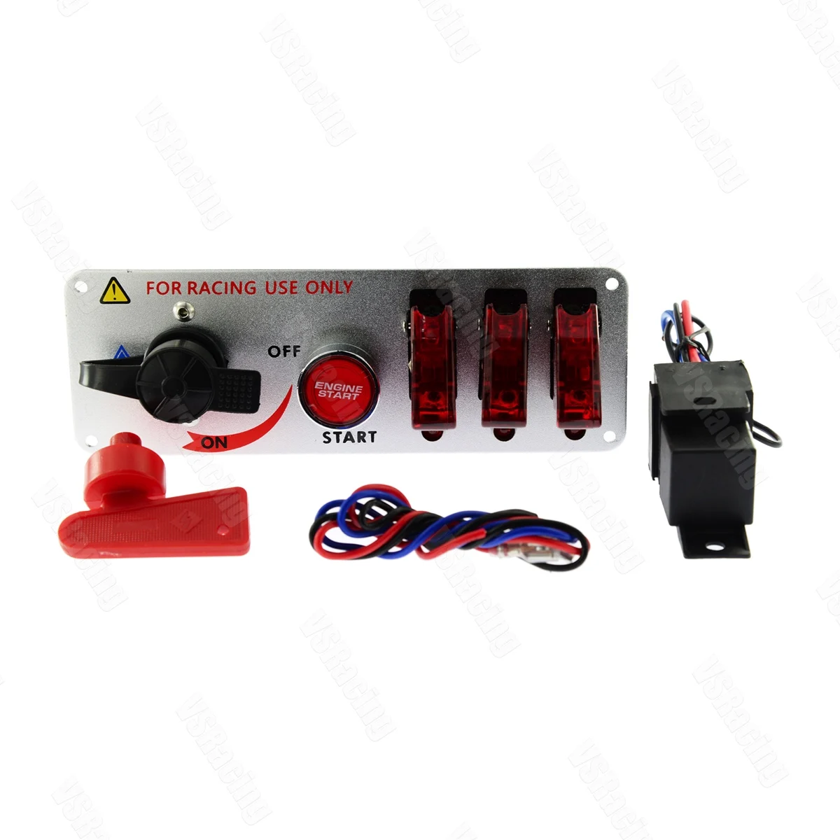 12V панель переключателя зажигания для гоночного двигателя автомобиля Пуск кнопочный переключатель пилот истребитель Стиль самолета с быстрый Ключ Запуска