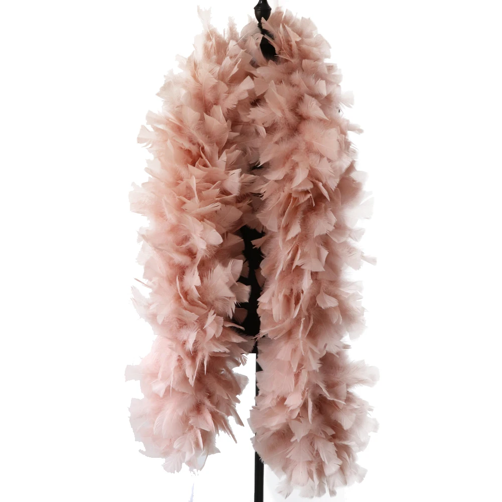 Blush & Rose Gold Feather Boa 72in