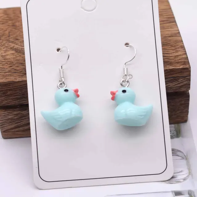 Fashion Korean Minimalist Cute Silica Gel Little Lemon Yellow Duck Earring For Temperament Girls Gift Earrings Jewelry 4