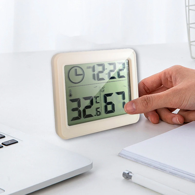 Цифровой будильник, домашний термометр, гигрометр, датчик температуры и влажности, часы для детской спальни, цифровой будильник