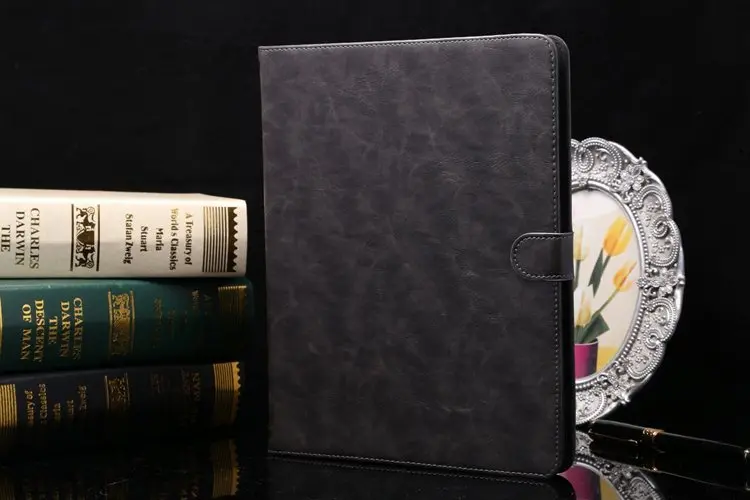 Премиум кожаный чехол для iPad 2/3/4 iPad2 iPad3 iPad4 A1395 A1396 A1397 A1403 A1416 A1430 A1458 A1459 A1460+ Защитная пленка на экран+ подставка для ручек