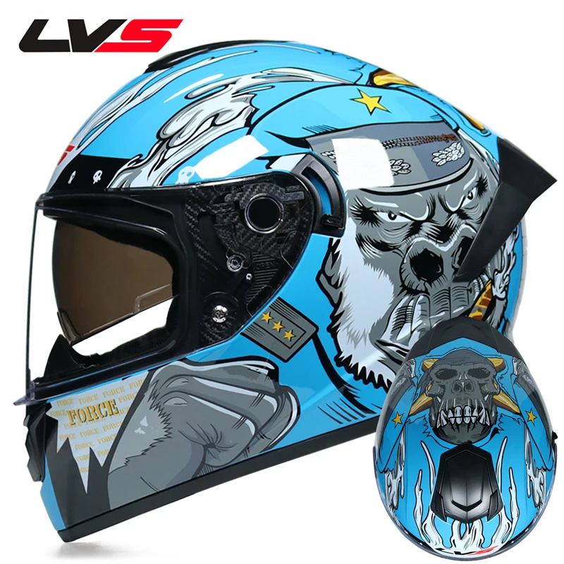 Полный лицевой мото rcycle шлем двойной щит со съемной моющейся внутренней подкладкой гоночный Мото шлем - Цвет: a2