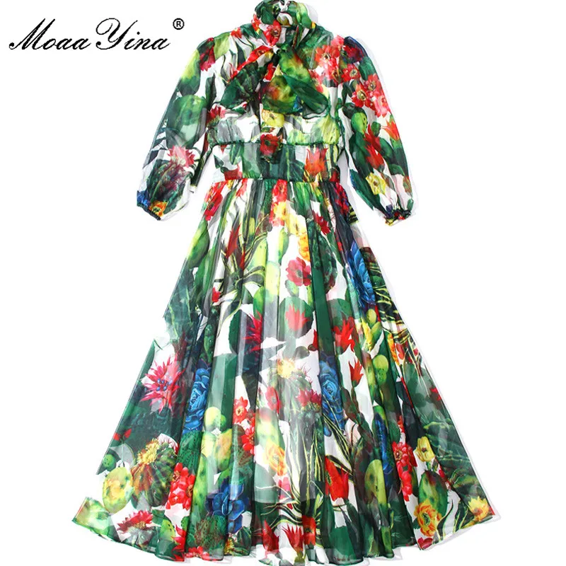 MoaaYina Fashion Designer Runway dress Spring