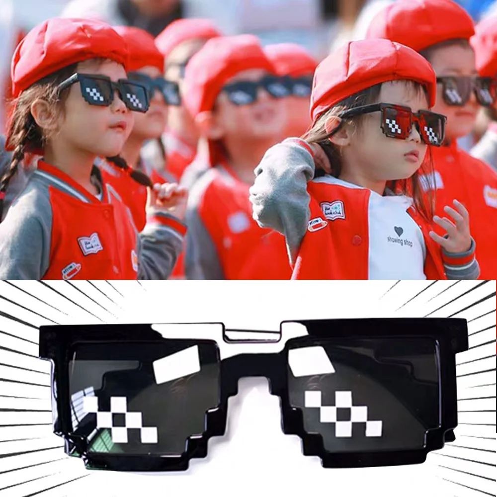 Универсальные пластиковые аниме двухрядные мозаичные пиксельные полосатые