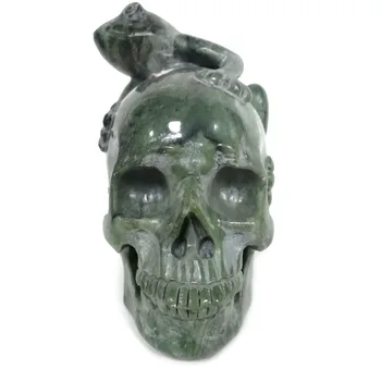 

Artificial Skull Head Model Crystal Skull Bone Scary Horror Skeleton Party Bar Ornaments Statues Creative Home Decor R