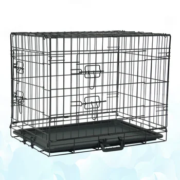 

1 Set Pet Kennel Portable Cat Dog Folding Steel Crate Wire Metal Storage Container for Pet Dog