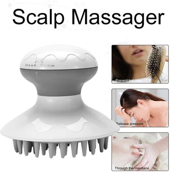 

3 modes Electric Head Massager Anti-Static Scalp Relaxation Stress Relief Hair Scrubber Brush Massaging Brushes Massage Comb