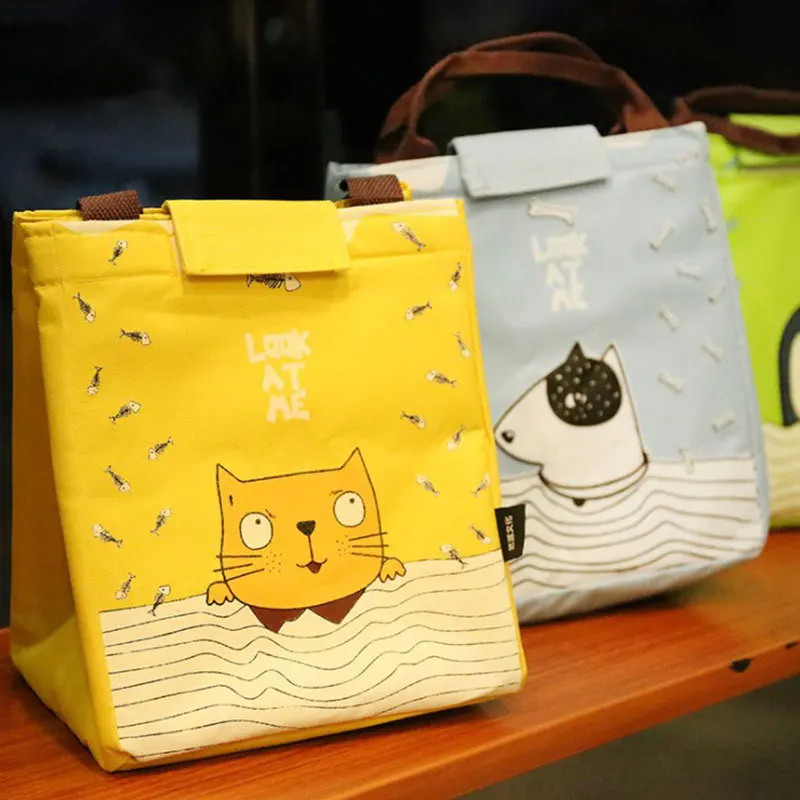 

Cartoon Cute Lunch Bag for Women Girl Kids Children Thermal Insulated Lunch Box Tote Food Picnic Bag Milk Bottle Pouch Sac A Dos