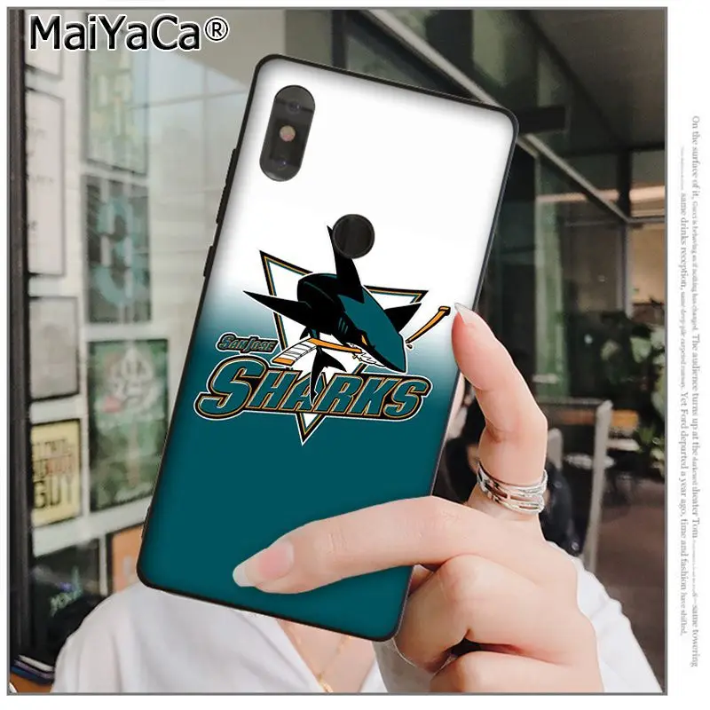 Чехол для телефона MaiYaCa San Jose Sharks высокого качества для xiaomi mi 6 8 se note2 3 mi x2 redmi 5 5plus note 4 5 5