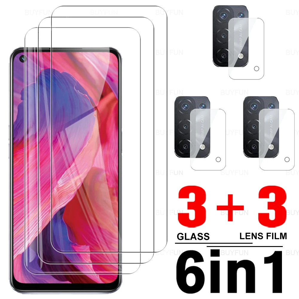 Защитное стекло для объектива камеры 6-в-1 Для Oppo A 74 A94 A54 4G 5G закаленное a 72 54 52 94 92