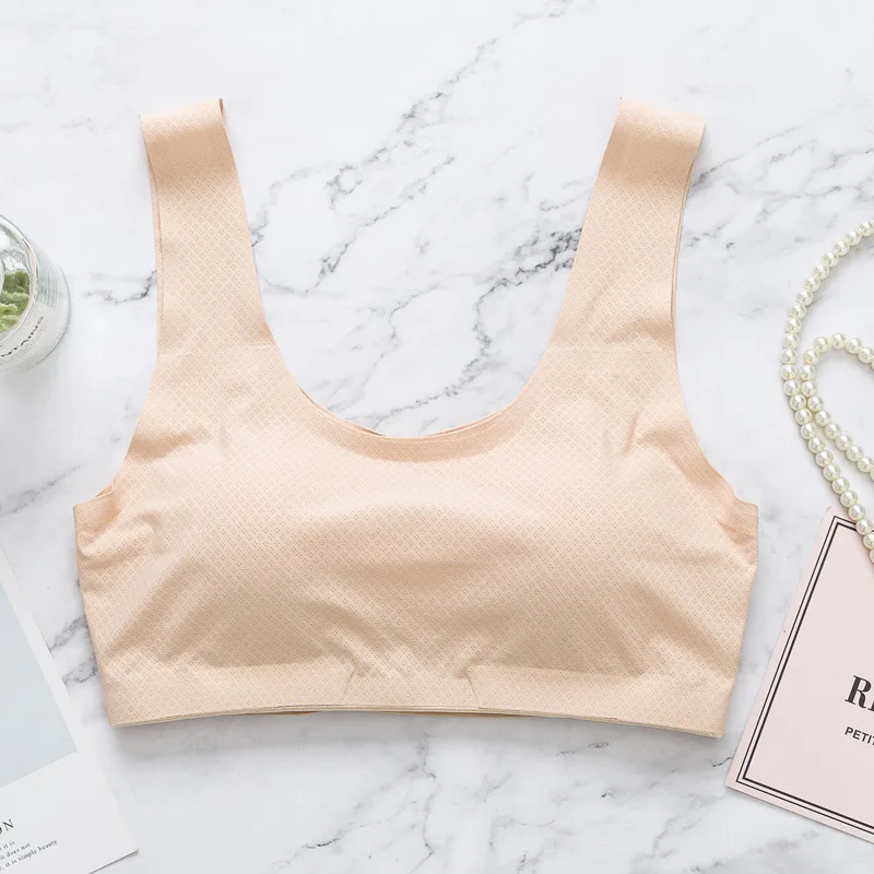 Ice Silk Venting Hole Without Trace Wrapped Chest Without Steel Ring U-shaped Vest Sports Tube Top Anti-light Underwear