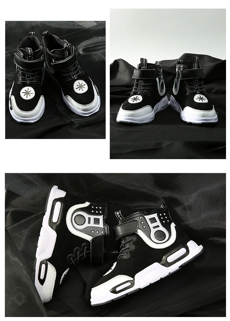Children's Mid-tube Casual Shoes Boys Comfortable Sneakers Shoes Girls New Fashion Sports Shoes Size 26-37