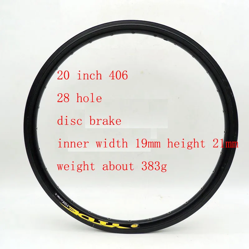 wheelset 20 406 disc brake