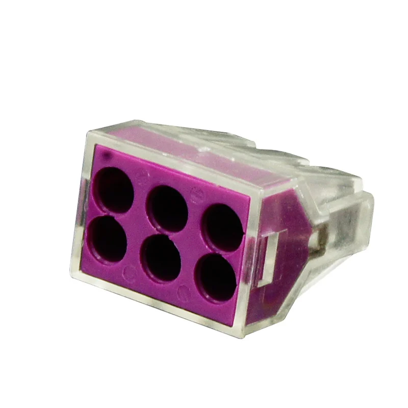 Клеммы для проводов 15 шт. 6 отверстий быстроразъемный блок 0 75 кв. ~ 2 5 Кабель