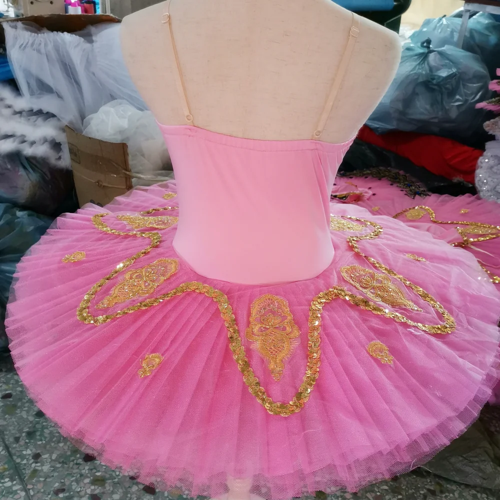 Женское балетное платье розовое ФЛУОРЕСЦЕНТНОЕ для танца живота 2020 |