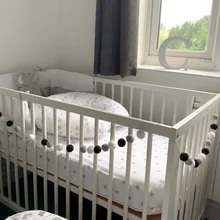 2,5 м DIY Macaron 4 цвета волосы мяч Декор баннер Детская комната украшения бамперы для постельных принадлежностей дети Вечеринка Флаги дети девочки декор комнаты