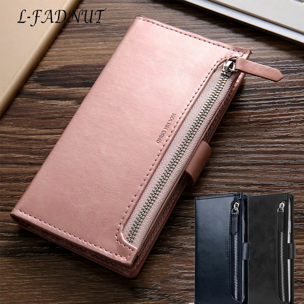 L-FADNUT Zipper Flip Leather Wallet Phone Case For iPhone 11 Pro Max Xr X Xs Bumper For 7 8 6S Plus 6 SE 2020 360 Magnetic Cover L-FADNUT Zipper Flip Leather Wallet Phone Case For iPhone 11 Pro Max Xr X Xs Bumper For 7 8 6S Plus 6 SE 2020 360 Magnetic Cover
