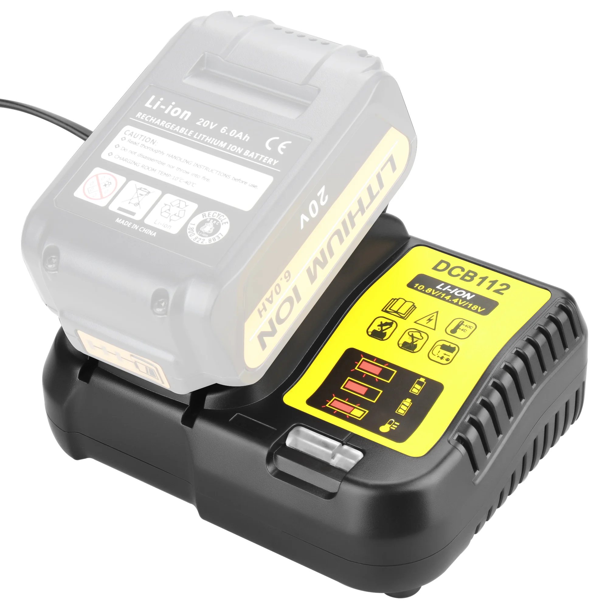 Сменный аккумулятор для электроинструмента DeWalt DCB184 DCB181 DCB182 DCB200 20 в 5 А 18