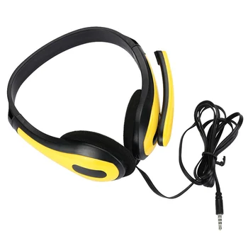 

New Adjustable Single Plug Game Headset Headset Laptop Desktop Computer Single Hole With Wheat Mic Mobile Headphone