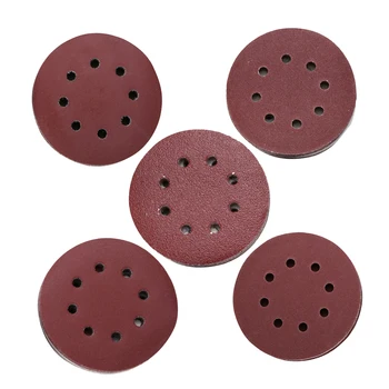 

250Pcs Polishing 8-hole 5-Inch Round Polish Accessory Emery Paper Sandpaper
