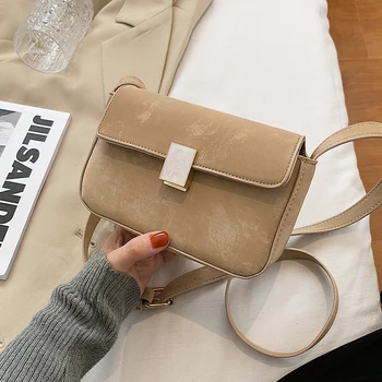 

с доставкой Designer Matte PU Leather Crossbody Bag For Women 2020 New Trends Chain Bags And Purses Brand Crossbody Bag