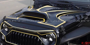 

Z-ART for JEEP Wrangler carbon fiber engine bonnet carbon fiber engine hood for JEEP Wrangler