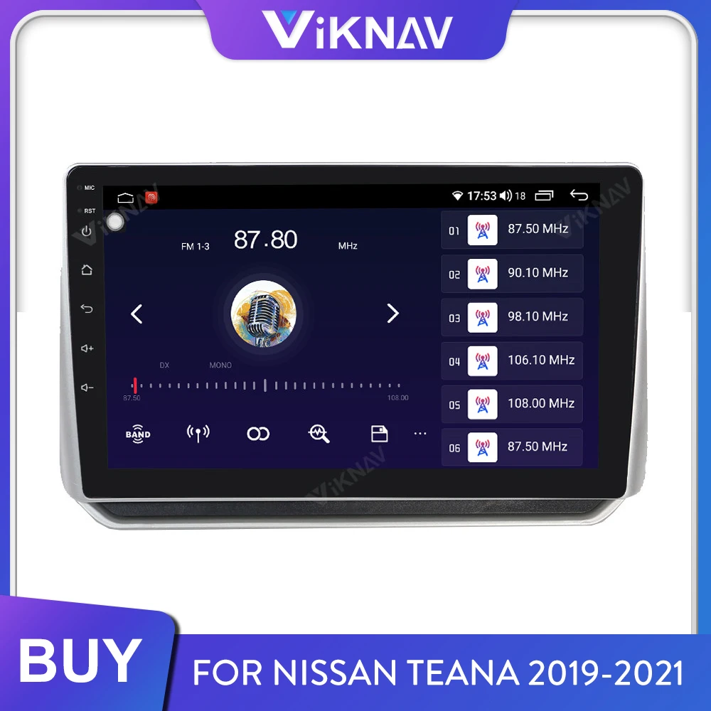 Для nissan teana 2019 2020 2021 android Радио мультимедийный плеер авторадио головное